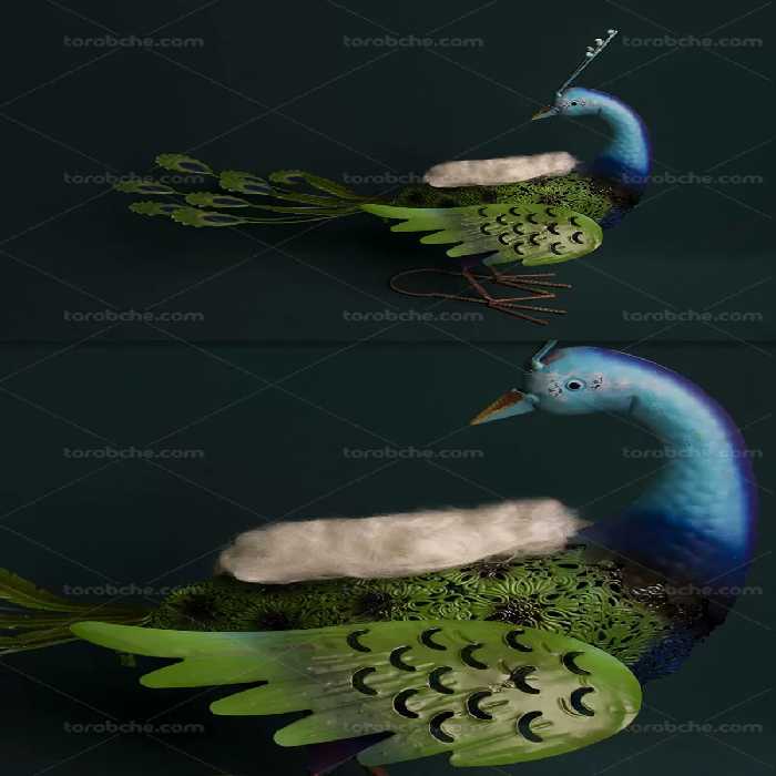 بکگراند عکاسی نوزاد طاووس | گرافیک با طعم تربچه