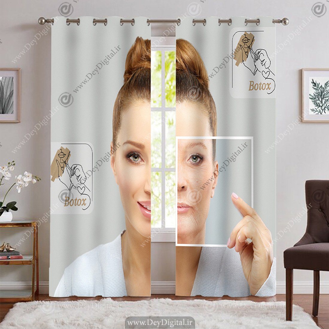 پرده تصویری برای سالن جوانسازی و فیشیال صورت  BA-9170