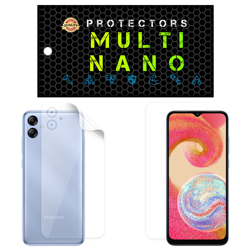 محافظ صفحه نمایش مولتی نانو مدل X-SFT مناسب برای گوشی موبایل سامسونگ Galaxy F04 به همراه محافظ پشت | کالا برتری