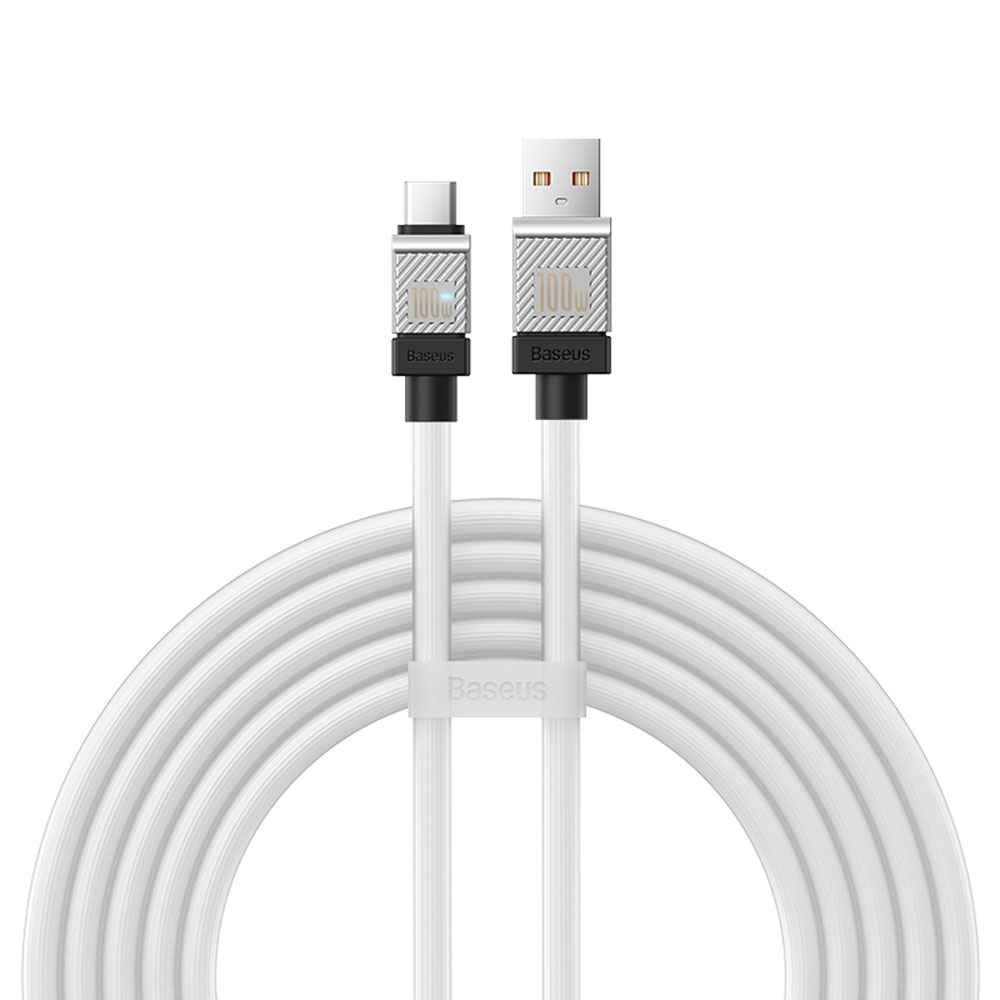 کابل شارژ USB به Type-C بیسوس مدل CoolPlay CB000046 CAKW000701 طول 2 متر توان 100 وات