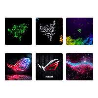 زیر لیوانی طرح Asus-Razer مدل set19 مجموعه 6 عددی