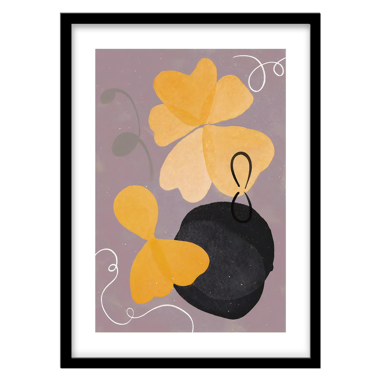 تابلو فورنیمو مدل گل ابسترکت و مینیمال کد 05452B