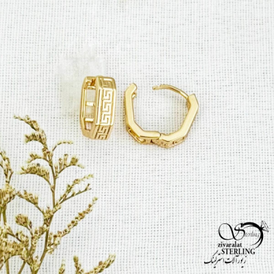 گوشواره طرح طلا کلیپسی برند ژوپینگ کد 14321