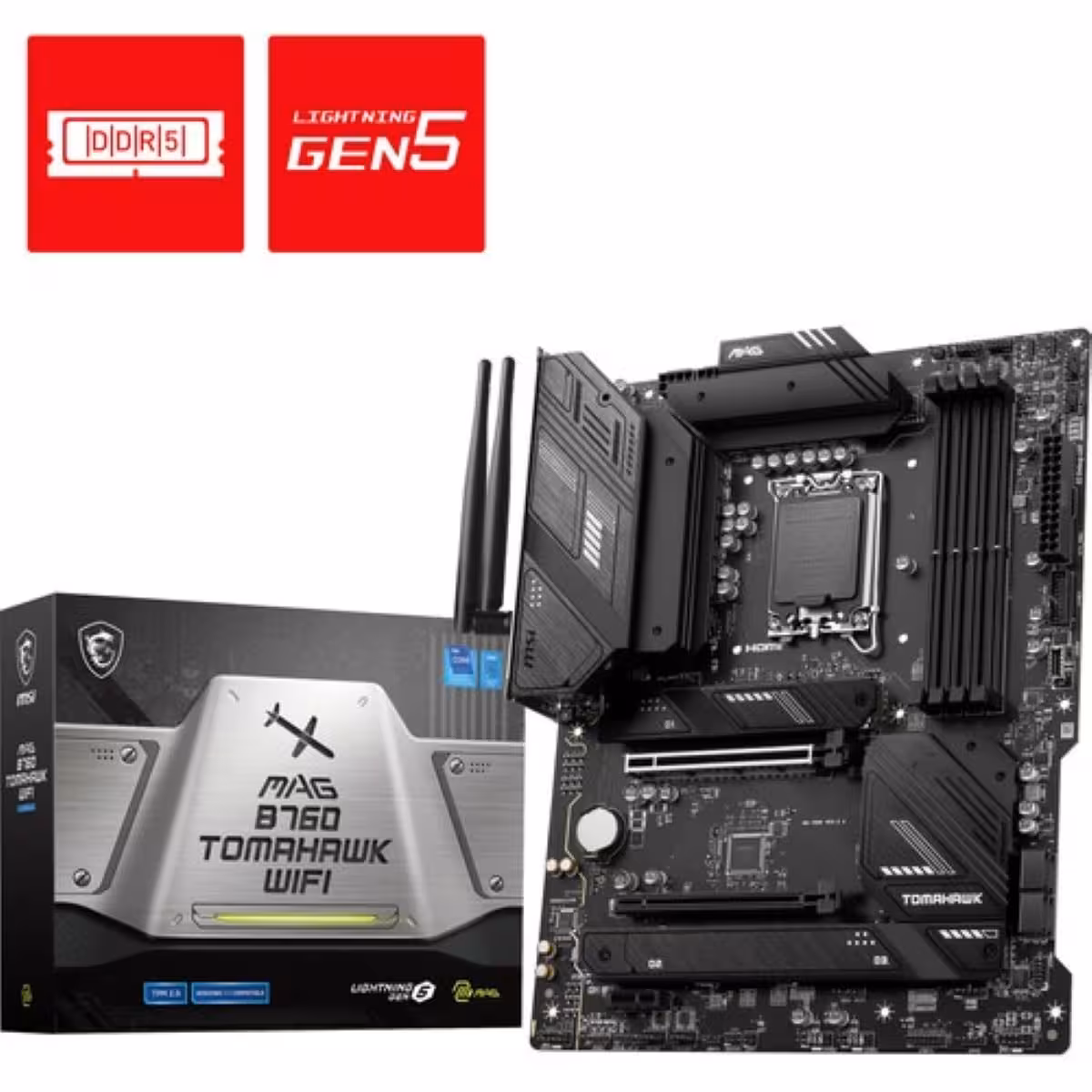 خرید مادربرد MSI MAG B760 Tomahawk WIFI DDR5 با بهترین قیمت
