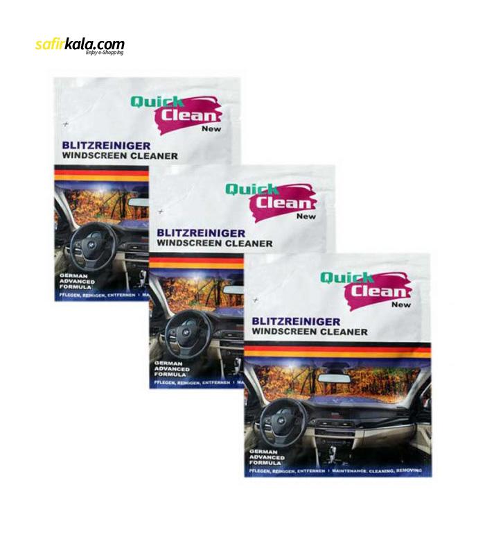 مایع شیشه شوی خودرو کوئیک کلین مدل QC2203 حجم 30 میلی لیتر بسته 3 عددی