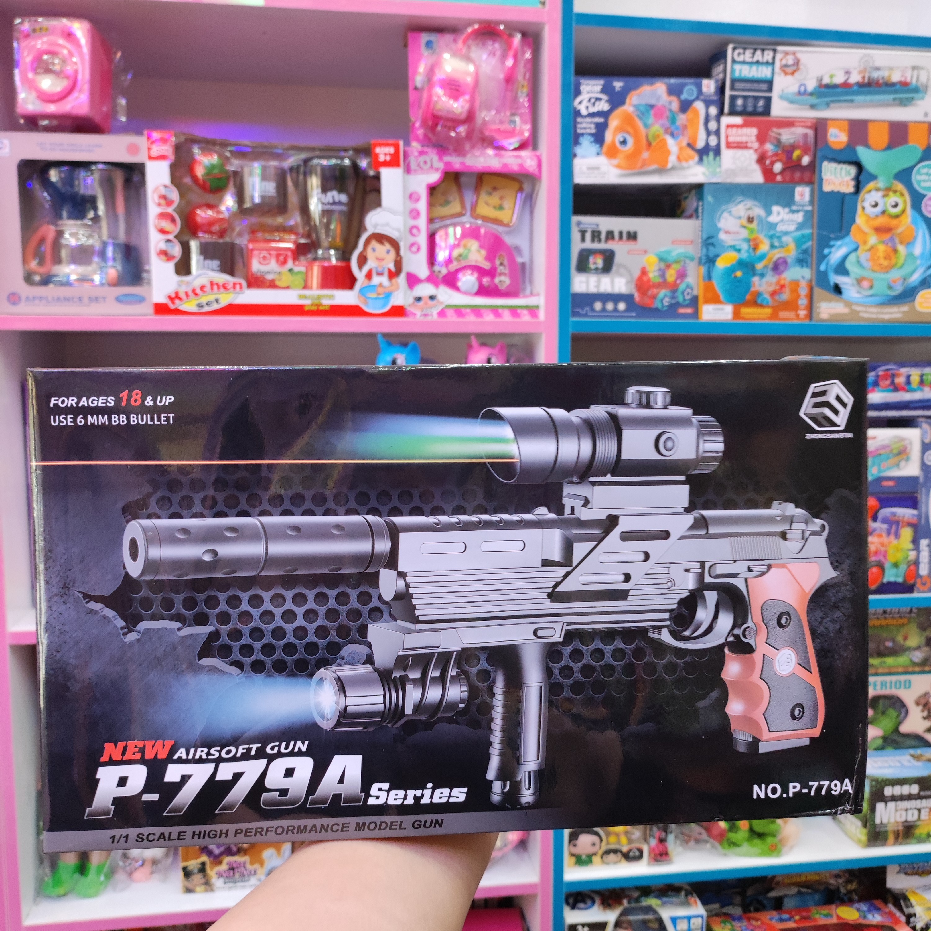 اسباب بازی تفنگ ساچمه ای مدل p779A سه مدل تفنگ در یک جعبه  قبل از ثبت موجودی بگیرید 