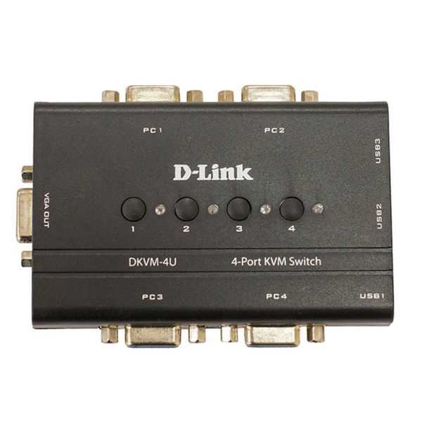 سوییچ 4 پورت KVM USB دی-لینک مدل DKVM-4U - دوسو آی تی