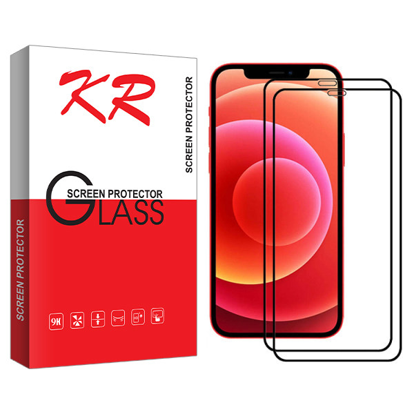 محافظ صفحه نمایش کی آر مدل  HD مناسب برای گوشی موبایل اپل Iphone 12Pro بسته دو عددی | کالا برتری