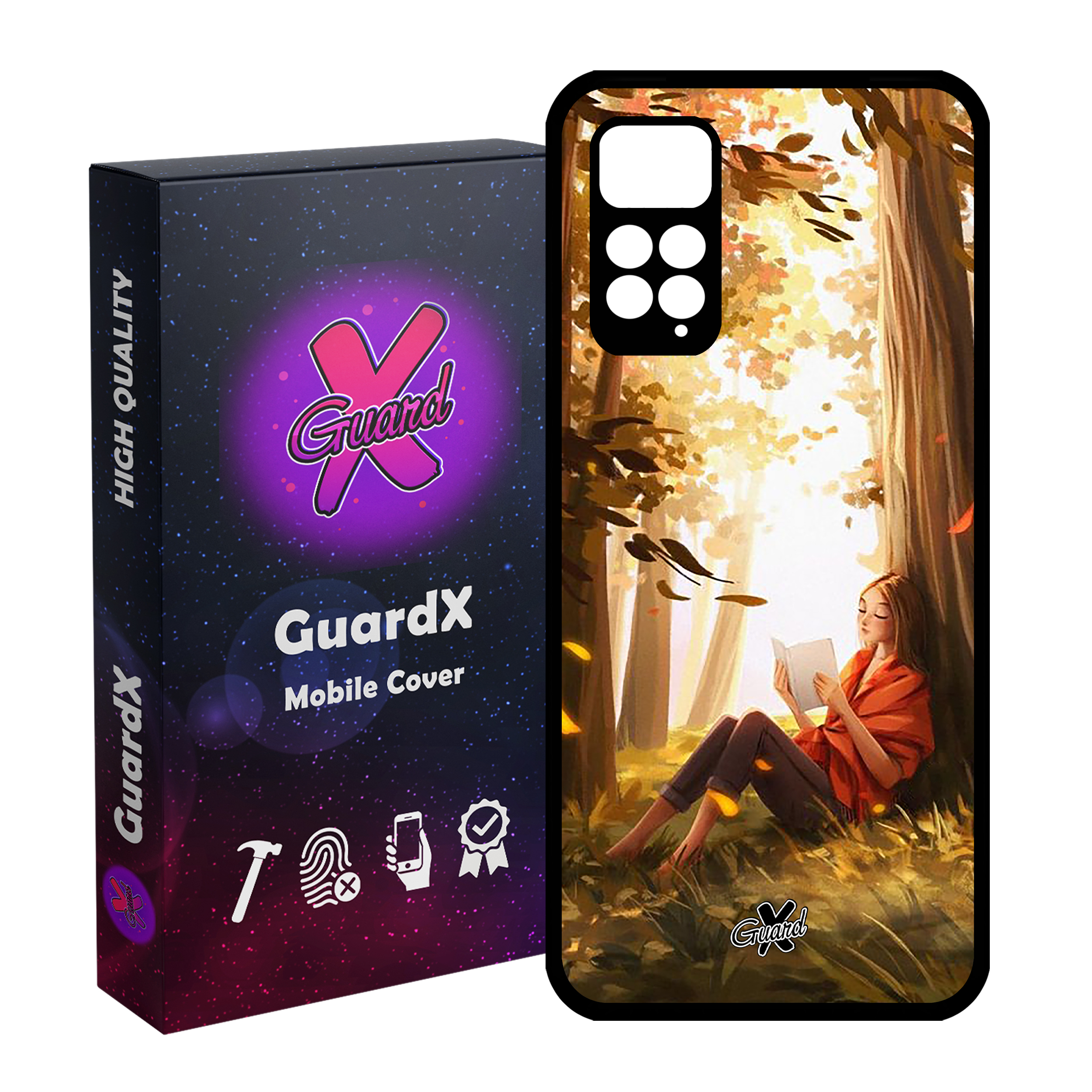 کاور گارد ایکس طرح دختر مدل Glass10276 مناسب برای گوشی موبایل شیائومی Redmi Note 11 Pro 4G/5G