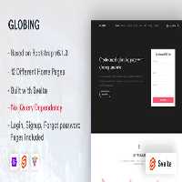 دانلود قالب Svelte لندینگ شرکتی Globing