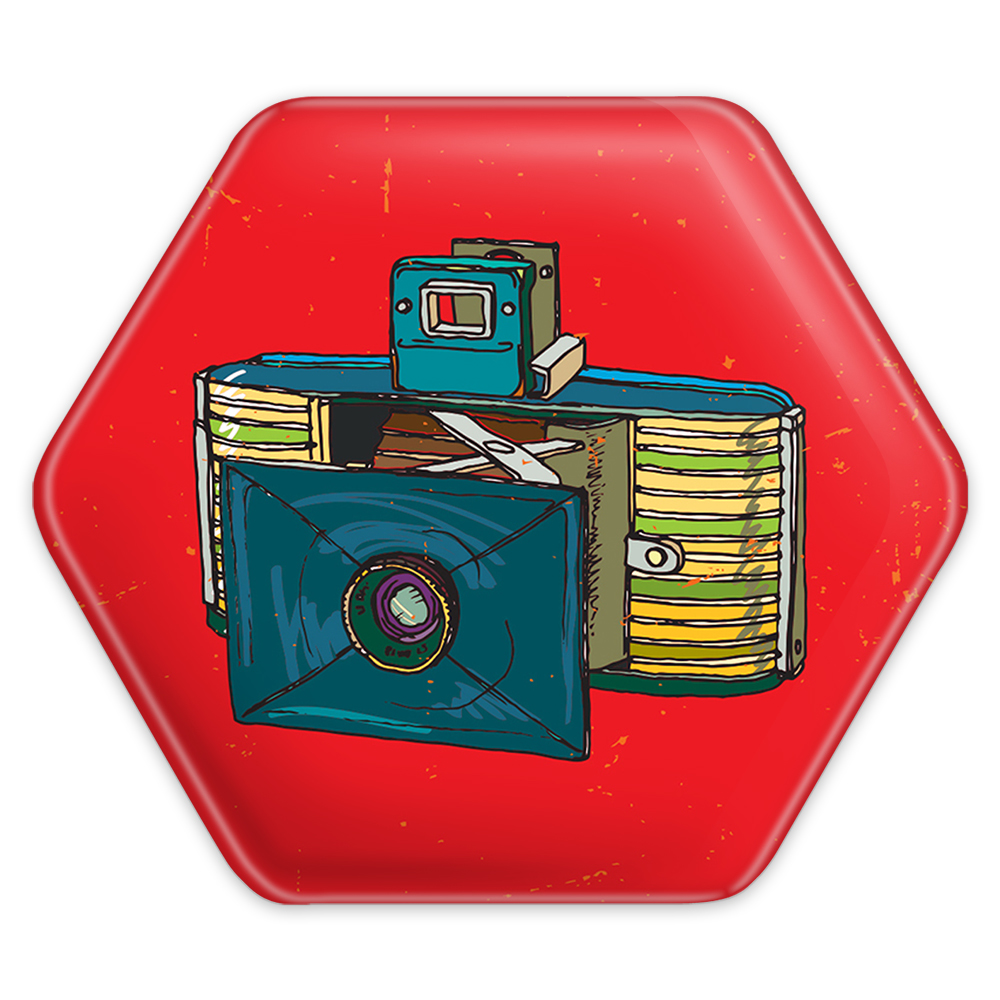 پیکسل خندالو طرح دوربین مدل شش ضلعی کد 1745