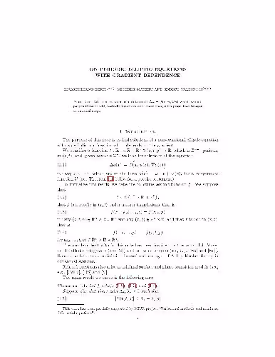 خرید و دانلود نسخه کامل کتاب On periodic elliptic equations with gradient dependence