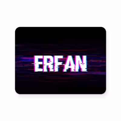 برچسب تاچ پد دسته پلی استیشن 4 ونسونی طرح ERFAN
