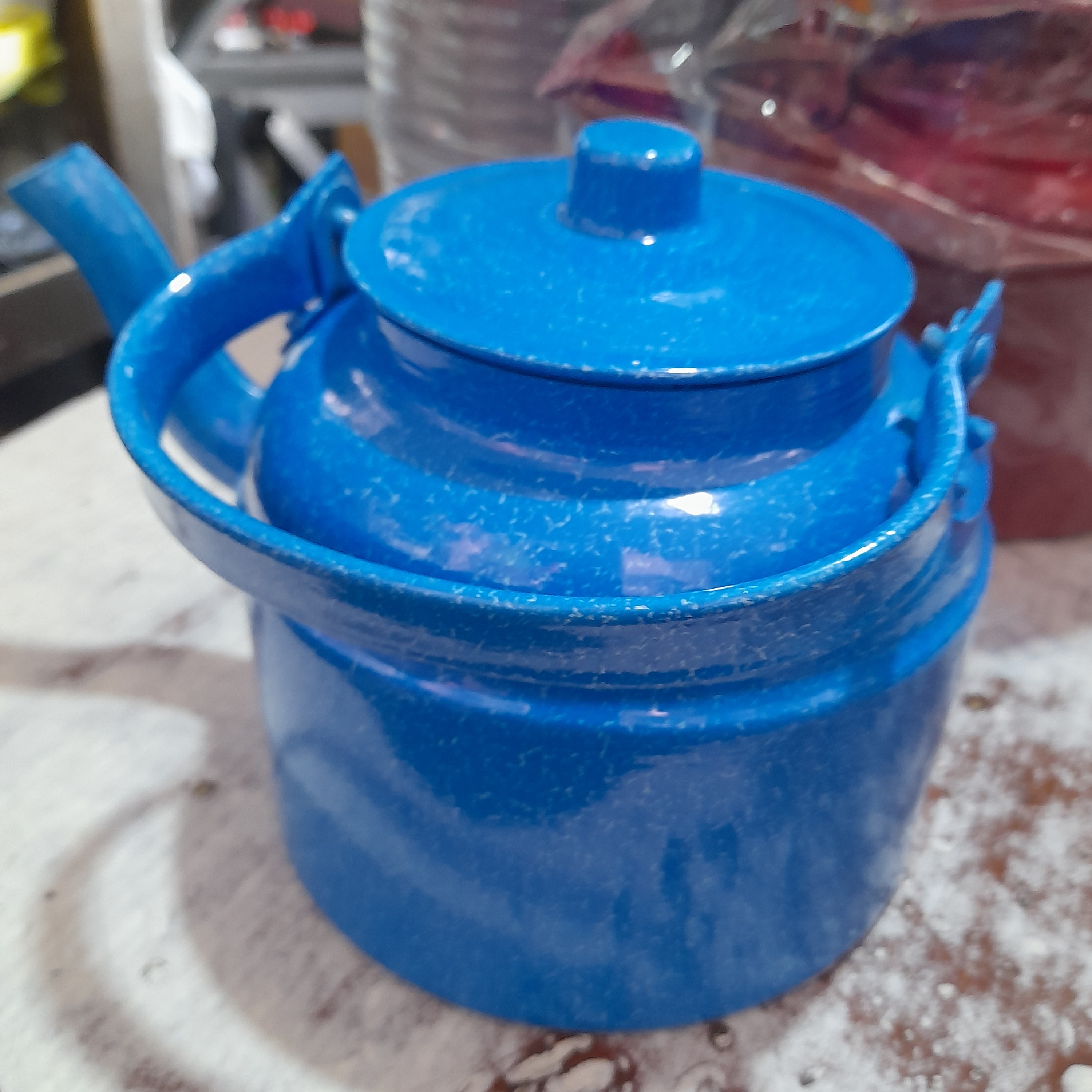 قوری رنگ چکشی 28