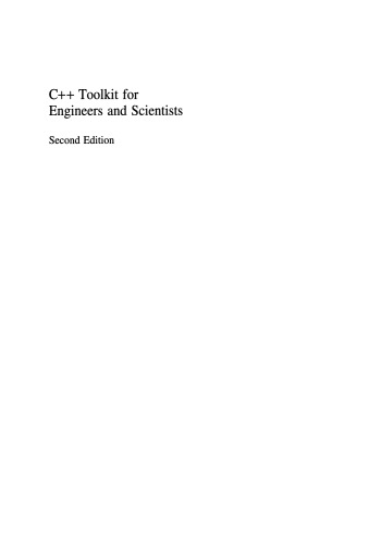 خرید و دانلود نسخه کامل کتاب C Toolkit for Engineers and Scientists