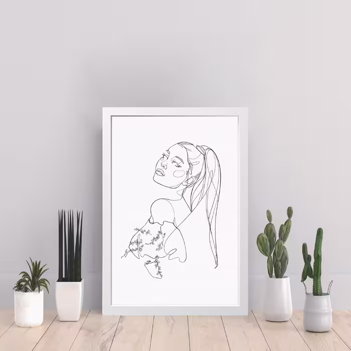 تابلو مدل مینیمال آریانا گرانده Ariana Grande کدS0642-w