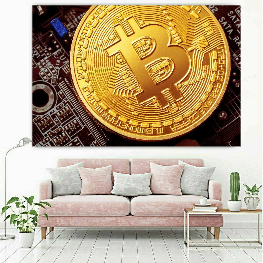تابلو بوم طرح بیت کوین کد BH197