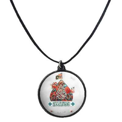 گردنبند پرمانه طرح امام زمان کد pmb.23641 مدل دو طرفه