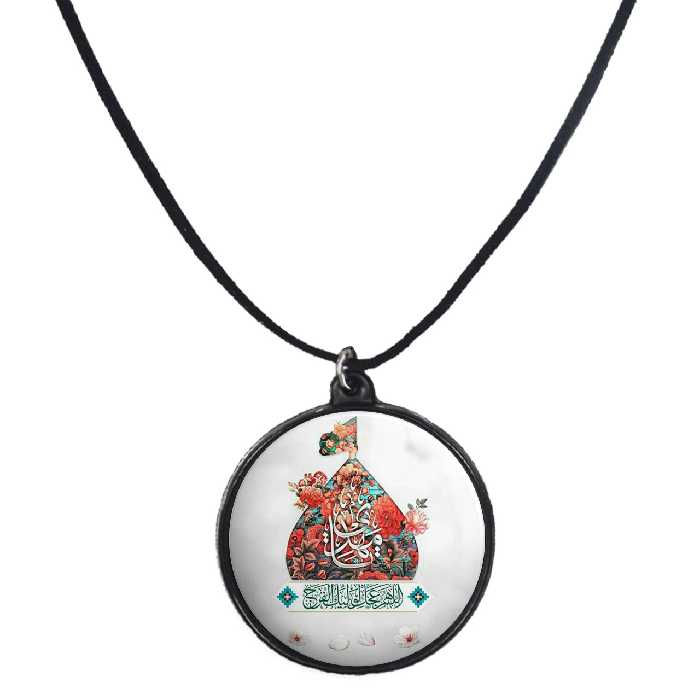 گردنبند پرمانه طرح امام زمان کد pmb.23641 مدل دو طرفه