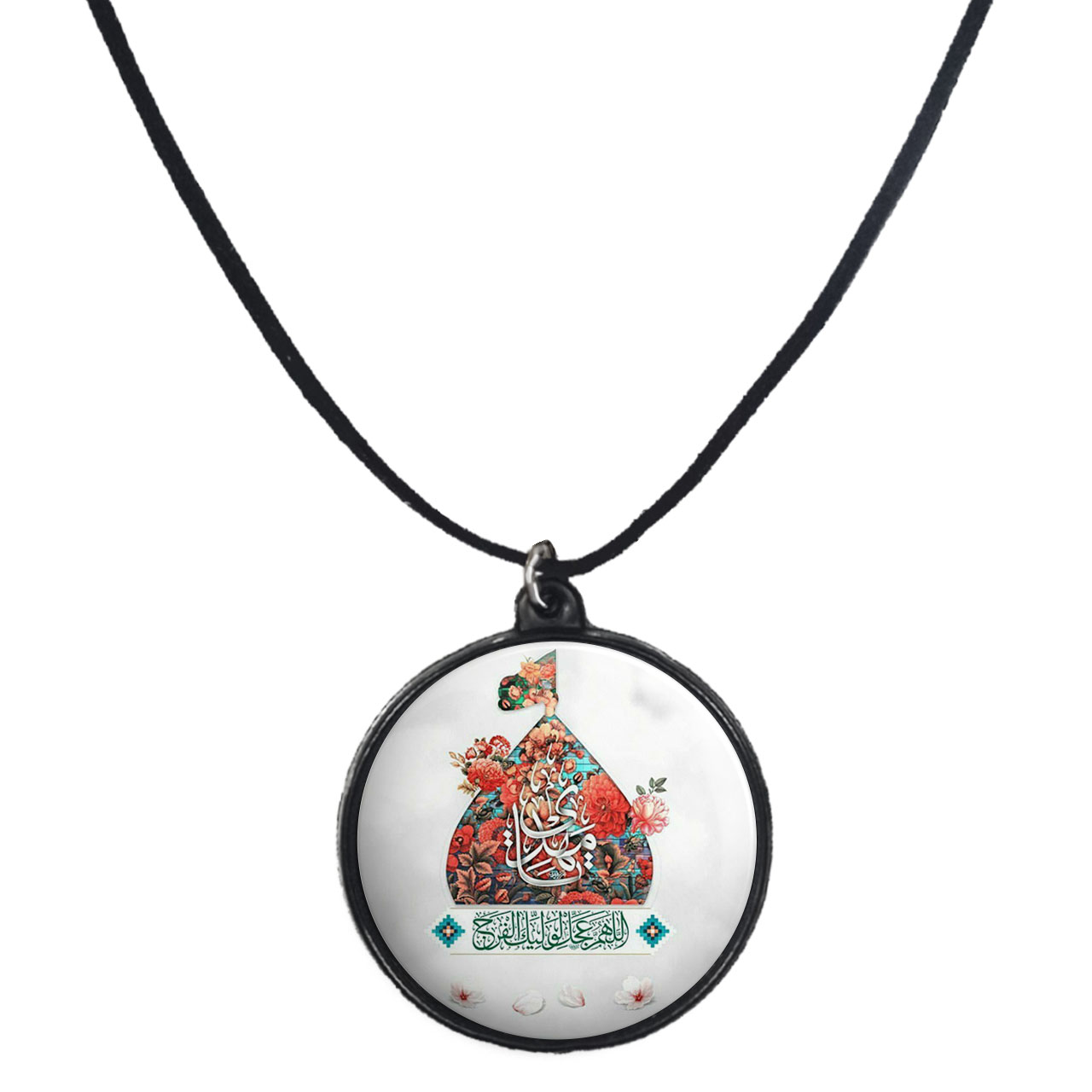 گردنبند پرمانه طرح امام زمان کد pmb.23641 مدل دو طرفه