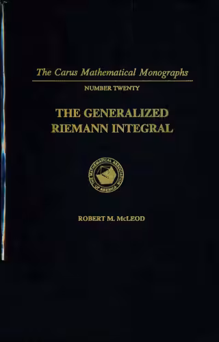 خرید و دانلود نسخه کامل کتاب The Generalized Riemann Integral