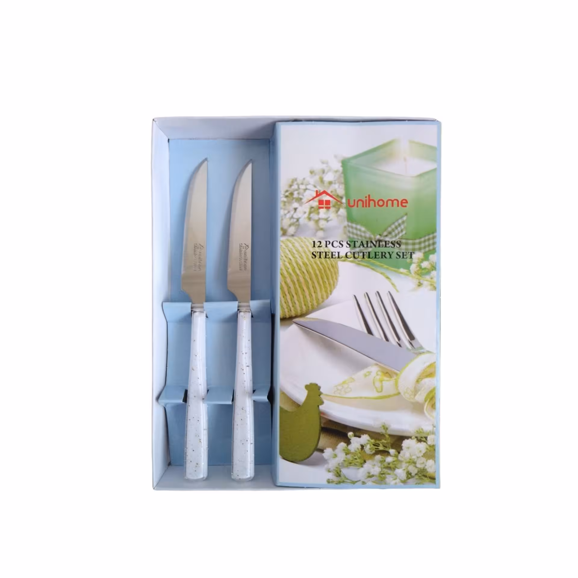 کارد میوه خوری یونی هوم مدل ps  بسته 12 عددی 