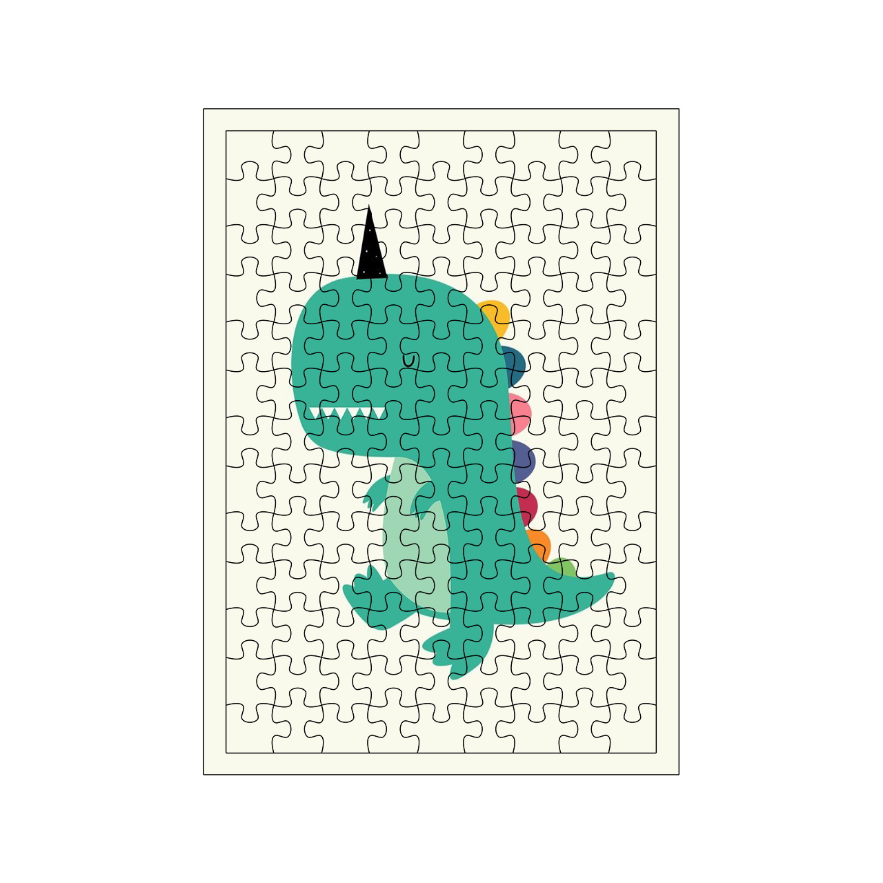 پازل 117 تکه مدل دایناسور کد 662