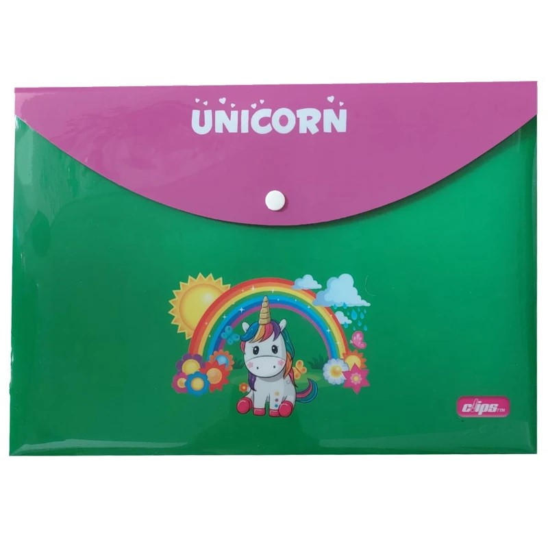 پوشه دکمه دار کلیپس مدل یونیکرن