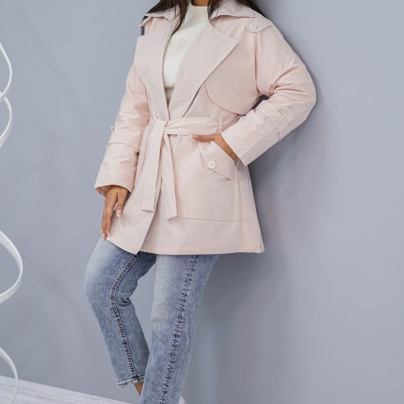 بارانی مدل نیلگون جنس پارچه مموری درجه یک سایز بندی 36تا48 قد 81