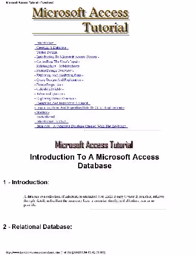 خرید و دانلود نسخه کامل کتاب Database Design Microsoft Access Tutorial
