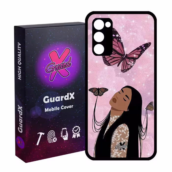 کاور گارد ایکس طرح Girl مدل Glass10297 مناسب برای گوشی موبایل سامسونگ Galaxy S20 FE