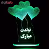 چراغ خواب طرح تولدت مبارک کد 1001