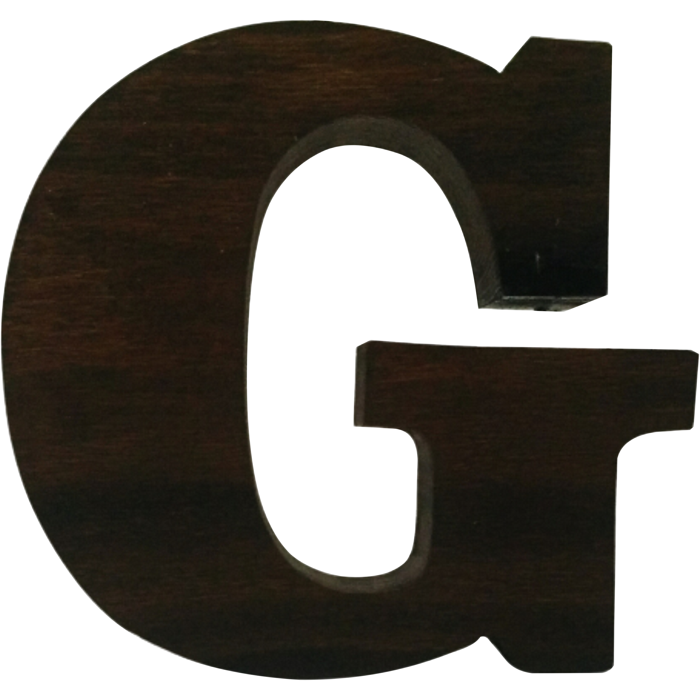 دکوری مدل حرف G چوبی