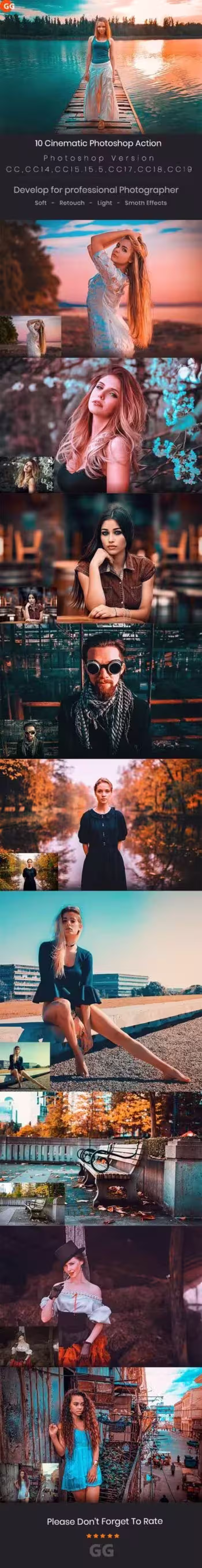 دانلود 10 Cinematic Photoshop Action – اکشن سینماتیک