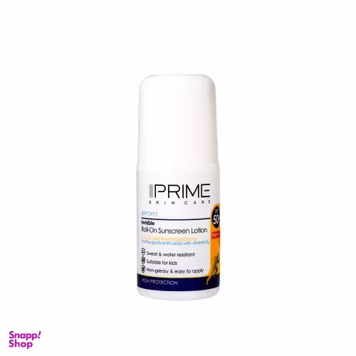 لوسیون ضد آفتاب رولی پریم (PRIME) با SPF50 مناسب ورزشکاران