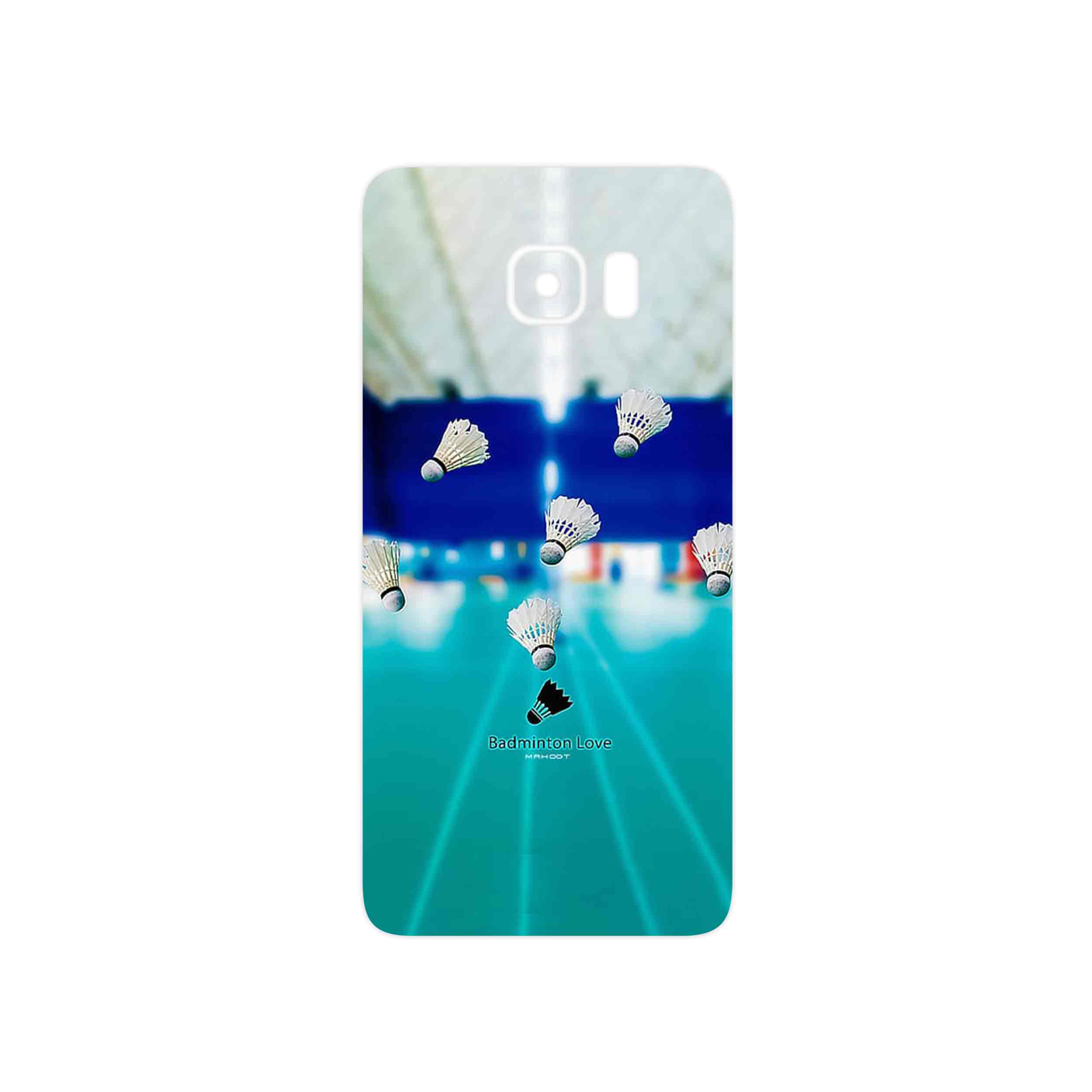 برچسب پوششی ماهوت مدل Badminton مناسب برای گوشی موبایل سامسونگ Galaxy S6 Edge