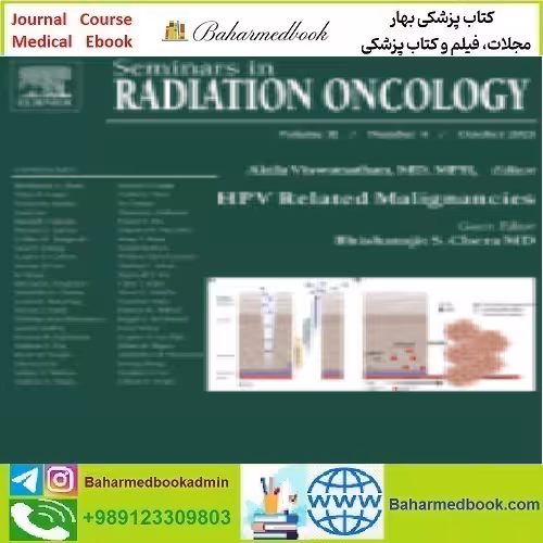 Seminars in Radiation Oncology Volume 31 Issue 1 to 4 2021 T