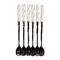 قاشق شربت خوری طرح پیچکی کد 112060 بسته6عددی