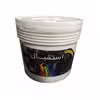 پوشرنگ نیم پلاستیک سفید مات استقبال مدل S-3 حجم 4 لیتر