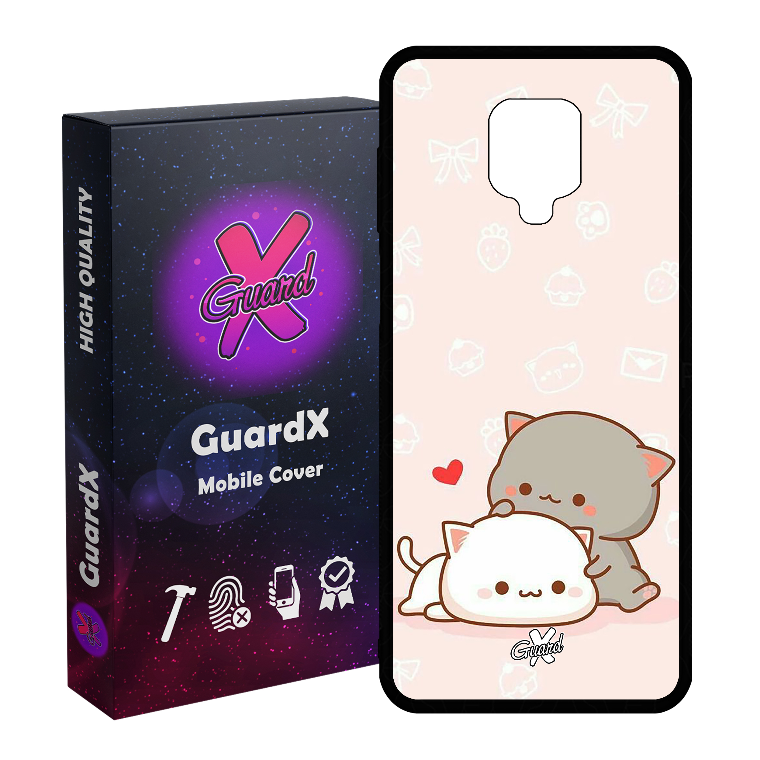 کاور گارد ایکس طرح Love مدل Glass10372 مناسب برای گوشی موبایل شیائومی Redmi Note 9S / Note 9 Pro / Note 9 Pro Max