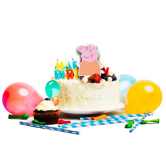 تاپر کیک طرح پپاپیگ کد R030