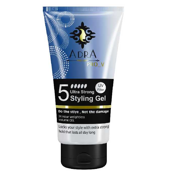 ژل حالت دهنده فوق العاده قوی مو آدرا مدل Ultra Strong Styling Gel حجم 150 میلی لیتر
