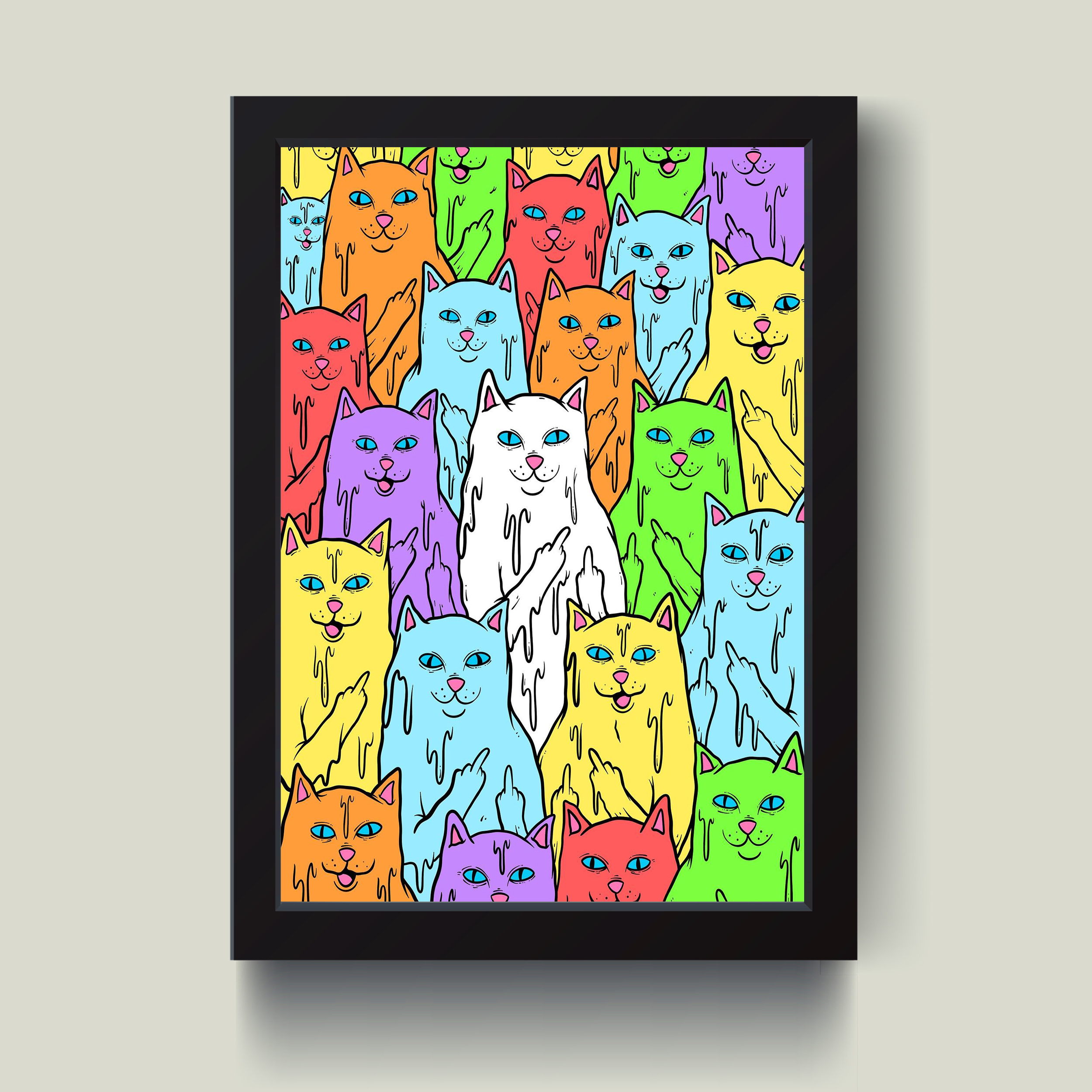 تابلو مدل دکوراتیو طرح CATکدG6-43