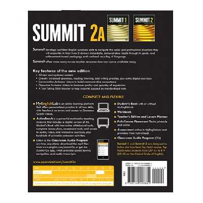 کتاب Summit Third Edition اثر Joan Saslow and Allen Ascher انتشارات Pearson چهار جلدی