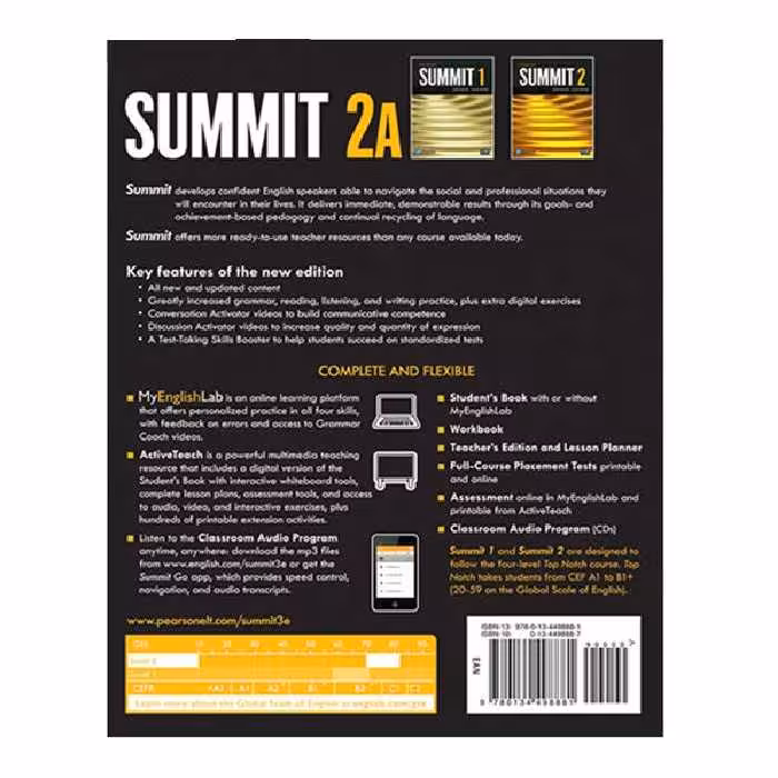 کتاب Summit Third Edition اثر Joan Saslow and Allen Ascher انتشارات Pearson چهار جلدی