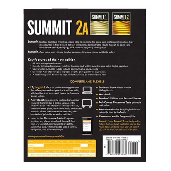 کتاب Summit Third Edition اثر Joan Saslow and Allen Ascher انتشارات Pearson چهار جلدی