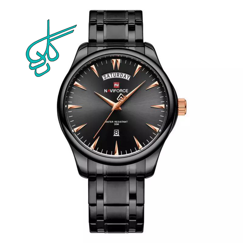 خرید ساعت مردانه نیوی فورس (Naviforce) مدل 9213 موتور ژاپن اصل ضد آب بند استیل رنگ ثابت دو زمانه چراغ دار به همراه جعبه و کیف دستی کد 1918294 - ردگل