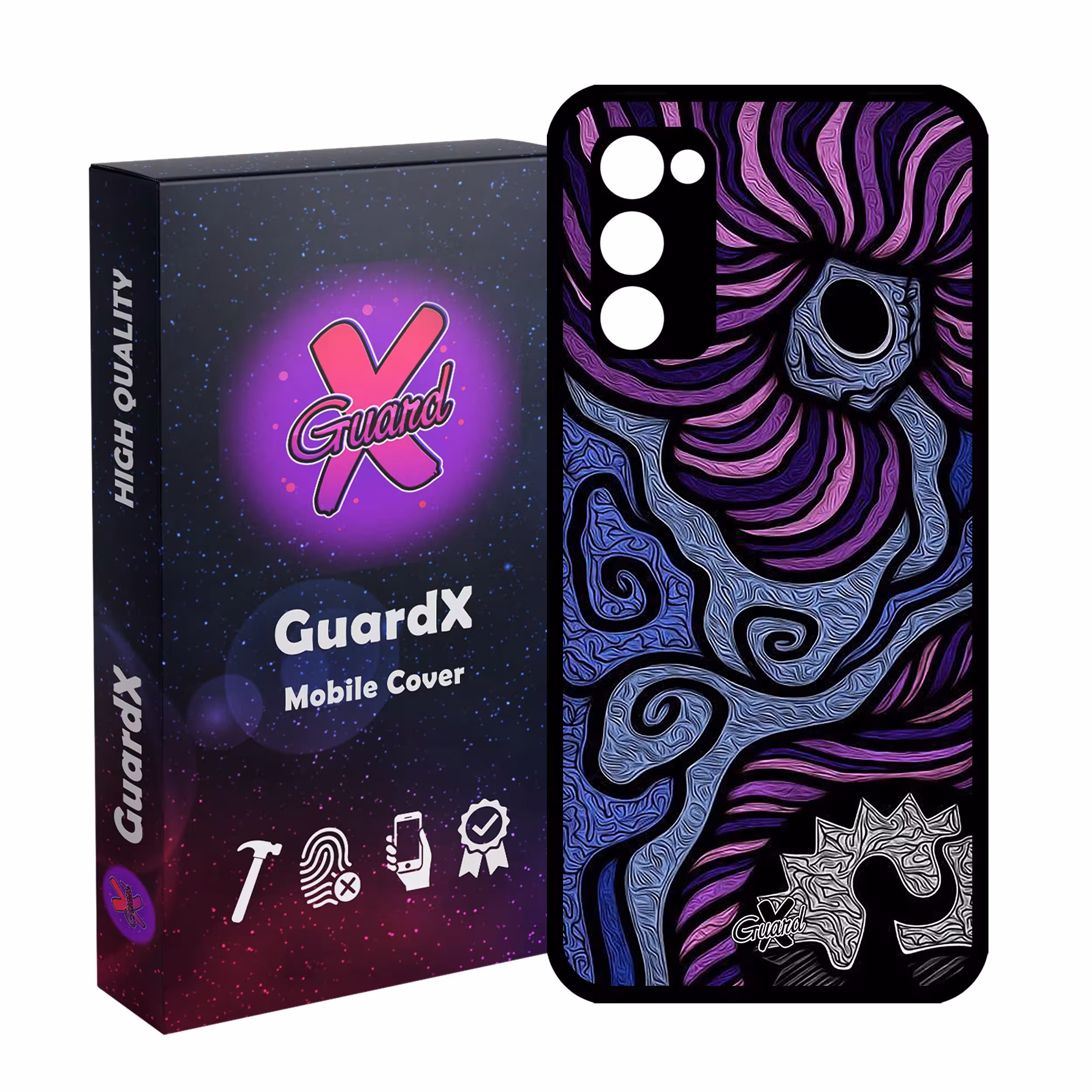 کاور گارد ایکس طرح رنگی مدل Glass10428 مناسب برای گوشی موبایل سامسونگ Galaxy S20 FE