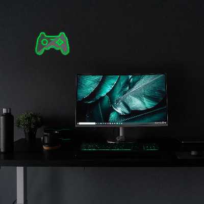 چراغ دیواری نئون دیزاین طرح Game-Controller