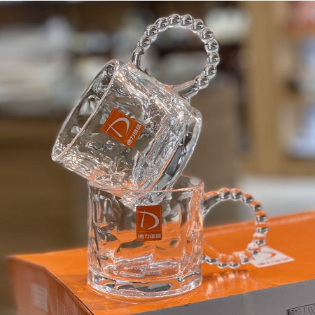 ماگ دسته منجوقی کریستالین وارداتی DELI-tz4301